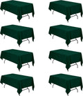 Hunter Green Tablecloths for 6 ft Rectangle Tables 60 x 102 in - 8