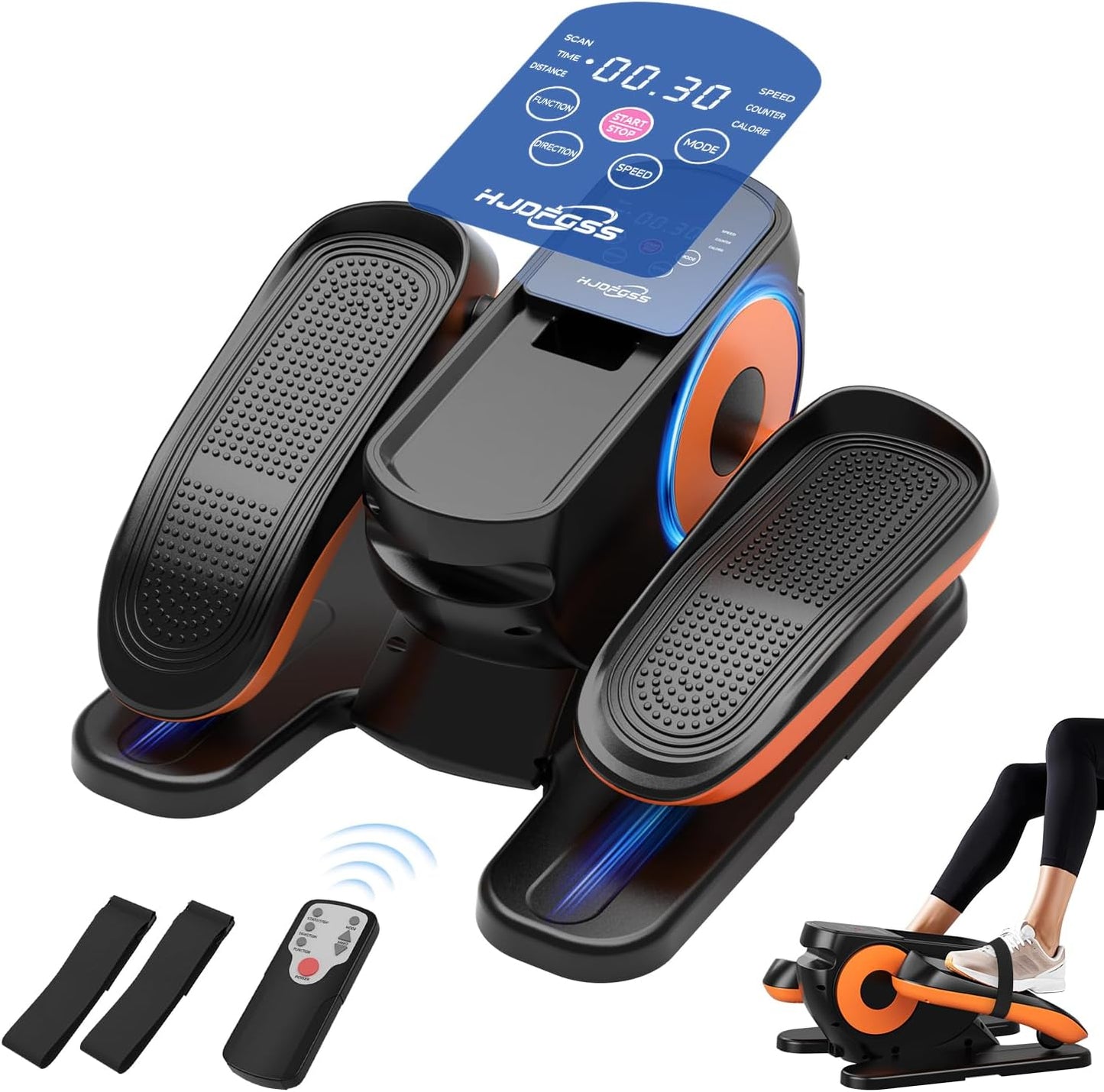 Under Desk Elliptical Machine for Seniors with Adjustable Speed