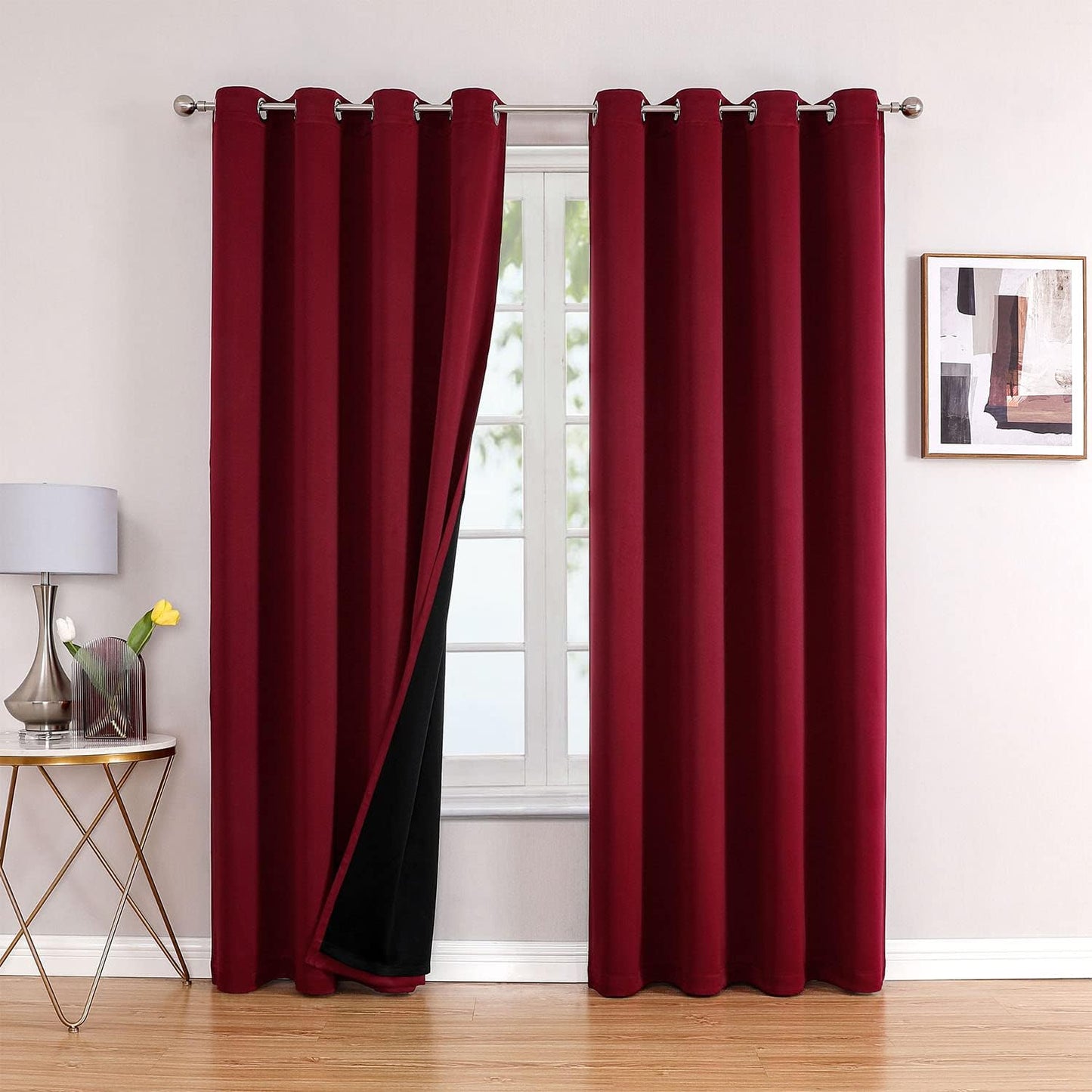Total Blackout Curtains for Bedroom - ChrisDowa 100% Blackout