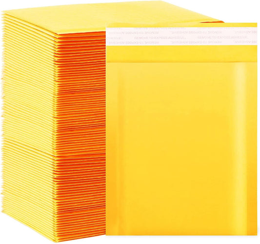 Kraft Bubble Mailers 6x9 Inch 200 Pack for Secure Shipping
