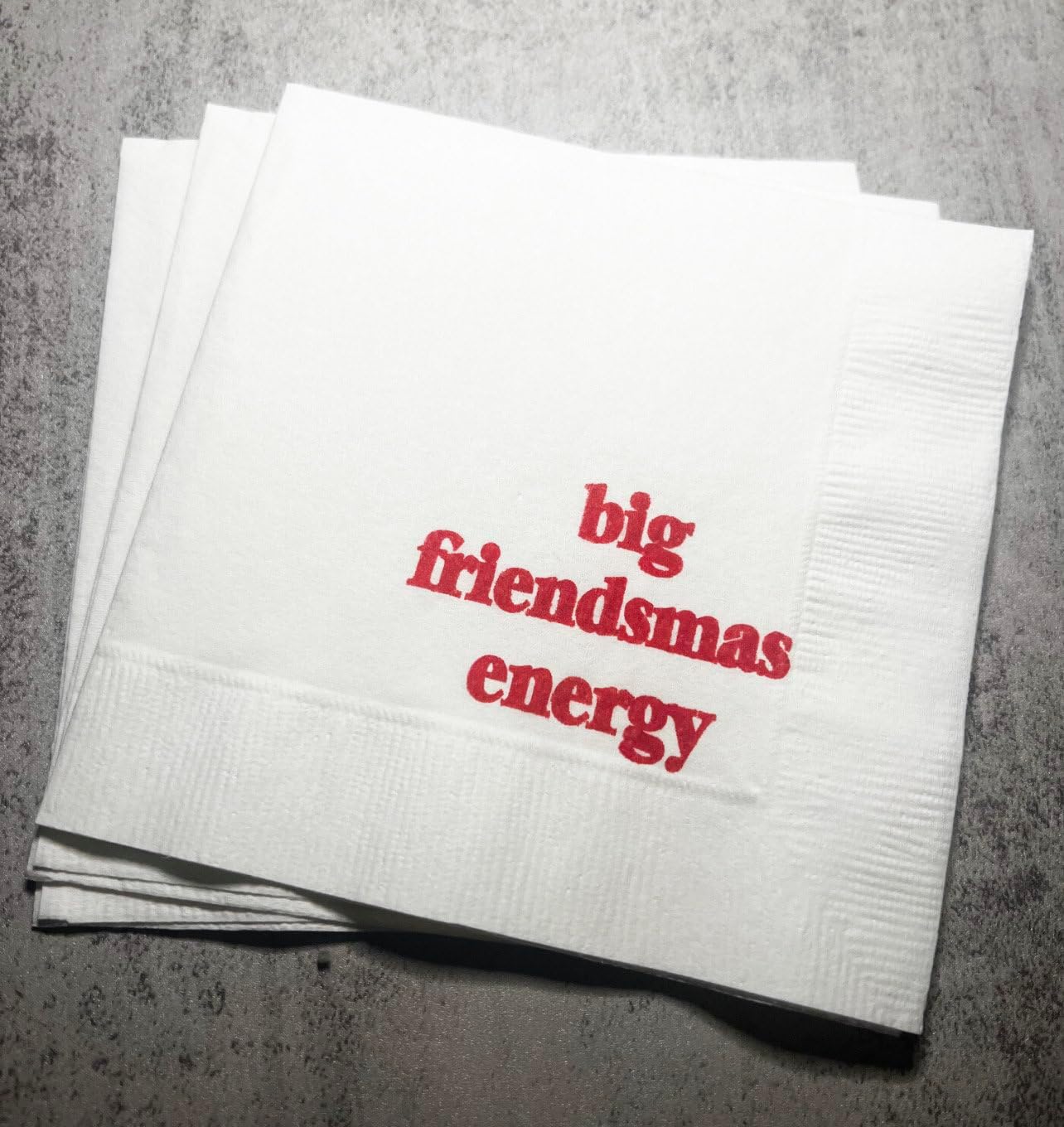 Very Merry Friendsmas Funny Cocktail Napkins Set