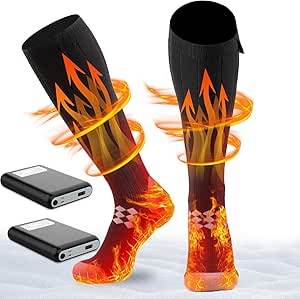 Heated Socks with 7500mAh Batteries for Ultimate Warmth