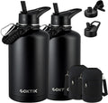 COKTIK 84oz Water Bottle with Straw - Triple Insulated for All-Day