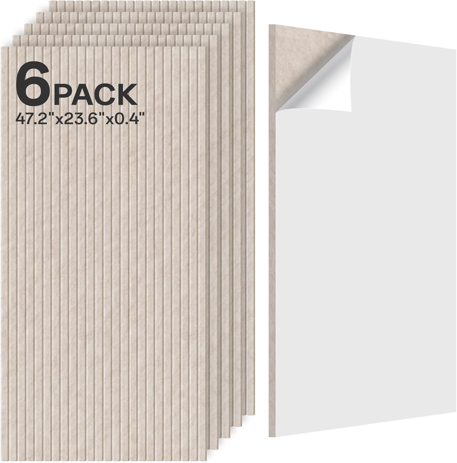 Acoustic 6 Pack Sound Absorbing Panels for Home and Office