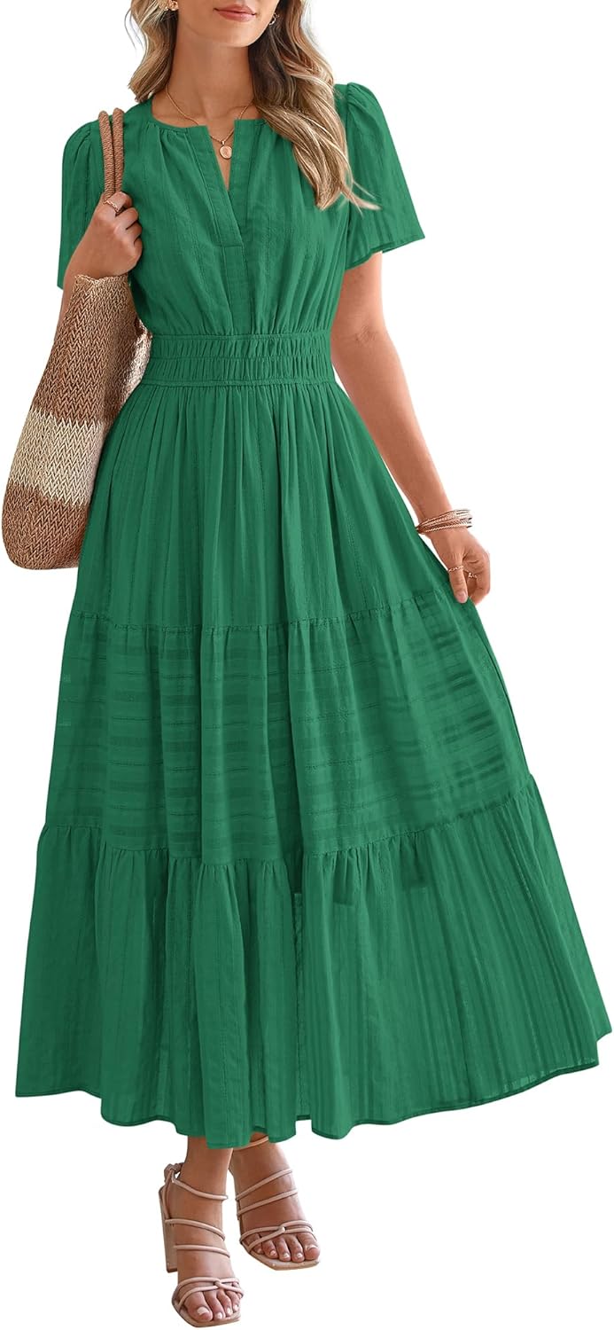Stylish Womens Summer Casual Maxi Dress with Pockets for 2025
