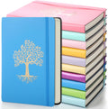 A5 Lined Leather Hardcover Journal 10 Pack - Travel Ready Notebooks