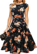DRESSTELLS Women's Cocktail Dress Tea Length A-Line - Classic Fit
