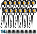 10W Low Voltage Landscape Lights LED Spotlights 14 Pack - Warm White