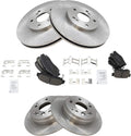 TRQ Front and Rear Brake Pad & Rotor Kit for 2004-08 Acura TL - Direct