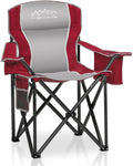 Folding Camping Chair Heavy Duty Padded with Cooler Bag and Cup Holder