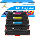 TRUE IMAGE Compatible 410X 410A Toner Cartridge 4-Pack - High Yield