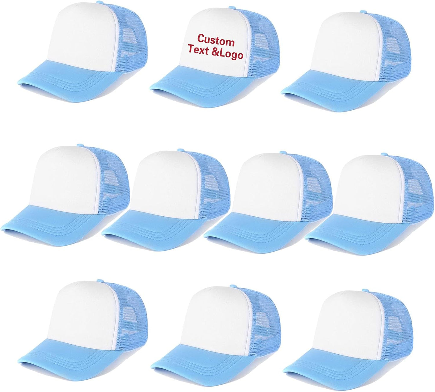 Ultrafun 10 Pack Trucker Hat Mesh Sublimation Blank Hats