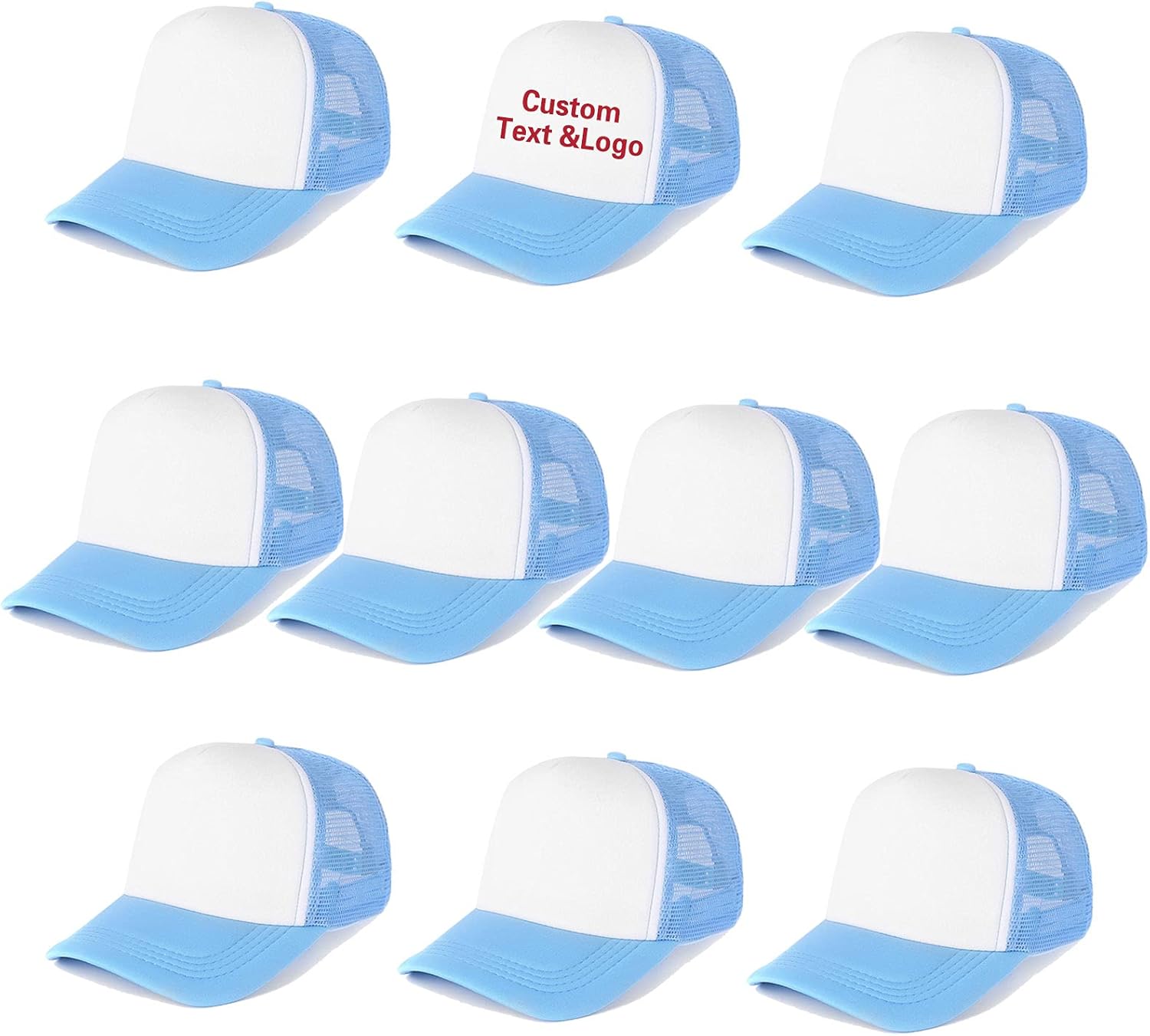 Ultrafun 10 Pack Trucker Hat Mesh Sublimation Blank Hats
