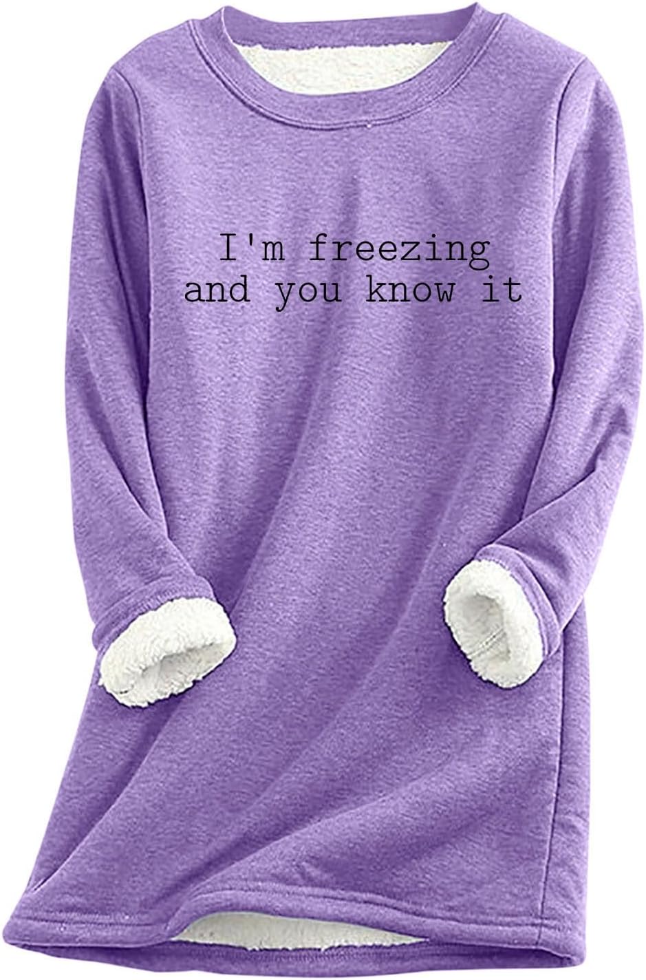 Warm Sherpa-Lined Crewneck for Cozy Winter Nights