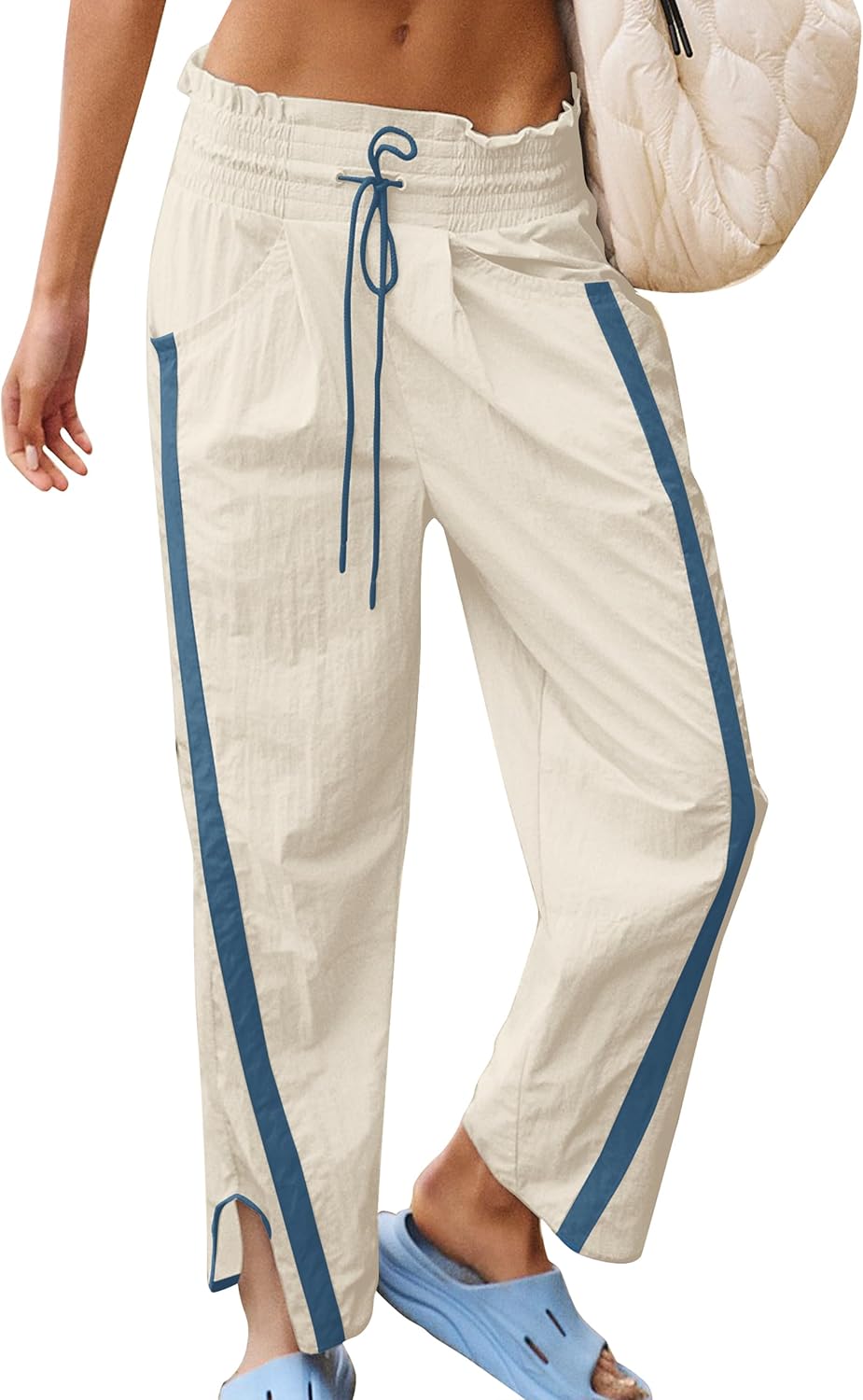 Track Pants Women Casual Drawstring Lightweight Baggy Pants