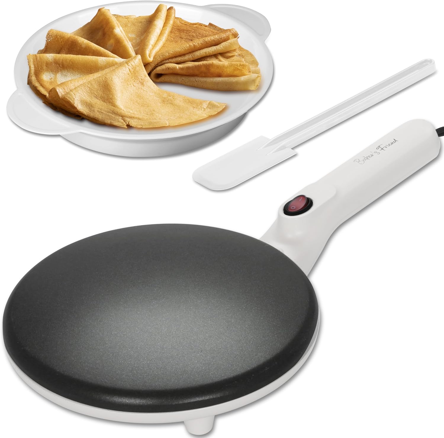 Baker's Friend Instant Crepe Maker for Perfect Crepes at Home