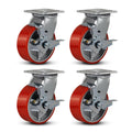 5in x 2in Heavy Duty Industrial Casters - 4000 lb Capacity
