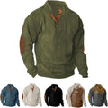 Lightweight Men's Button Collar Hoodie - Casual Comfort
