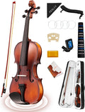 Fesley Violin Fiddle Full Set 4/4 Matte Violin Kit - Starter Pack