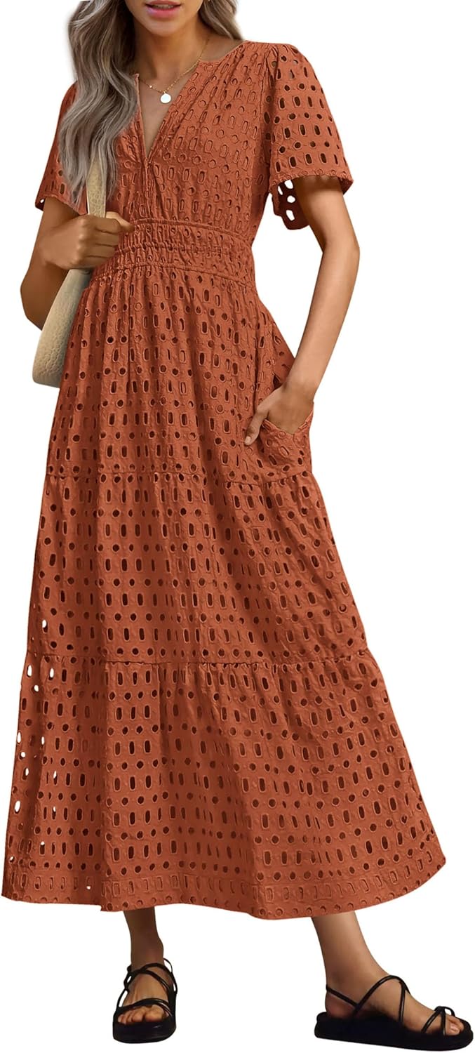 PRETTYGARDEN Womens Summer Maxi Dress for Beach and Vacation