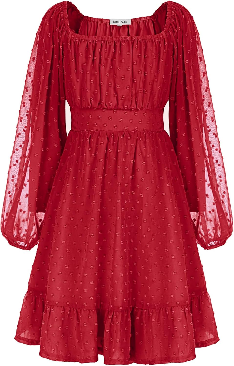 GRACE KARIN Girls Ruffle Tiered Dress for Stylish Occasions