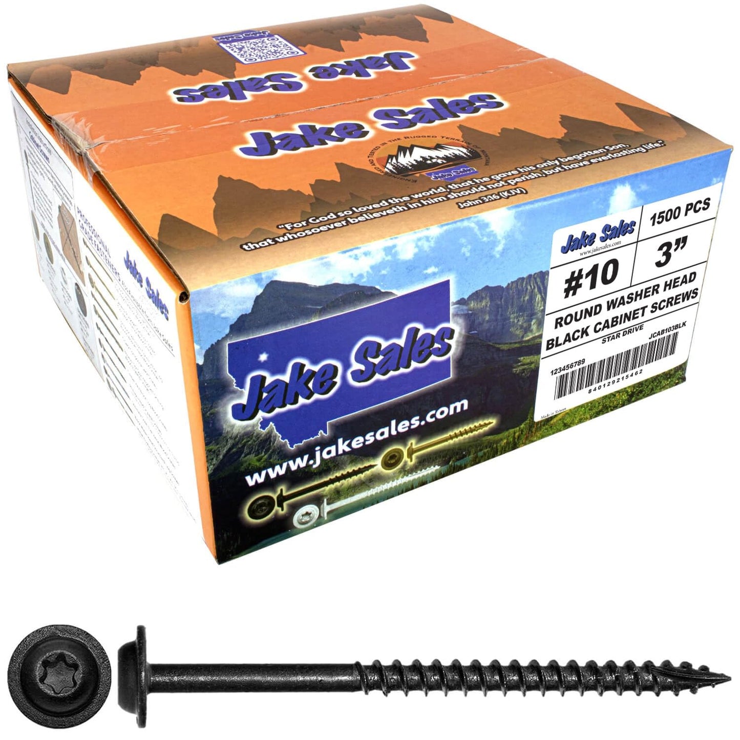 High-Quality #10 x 3 Round Washer Head Torx Drive Wood Screws