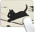 Cute Black Cat Mouse Pad - Kawaii 10in x 8in Non-Slip Mousepad