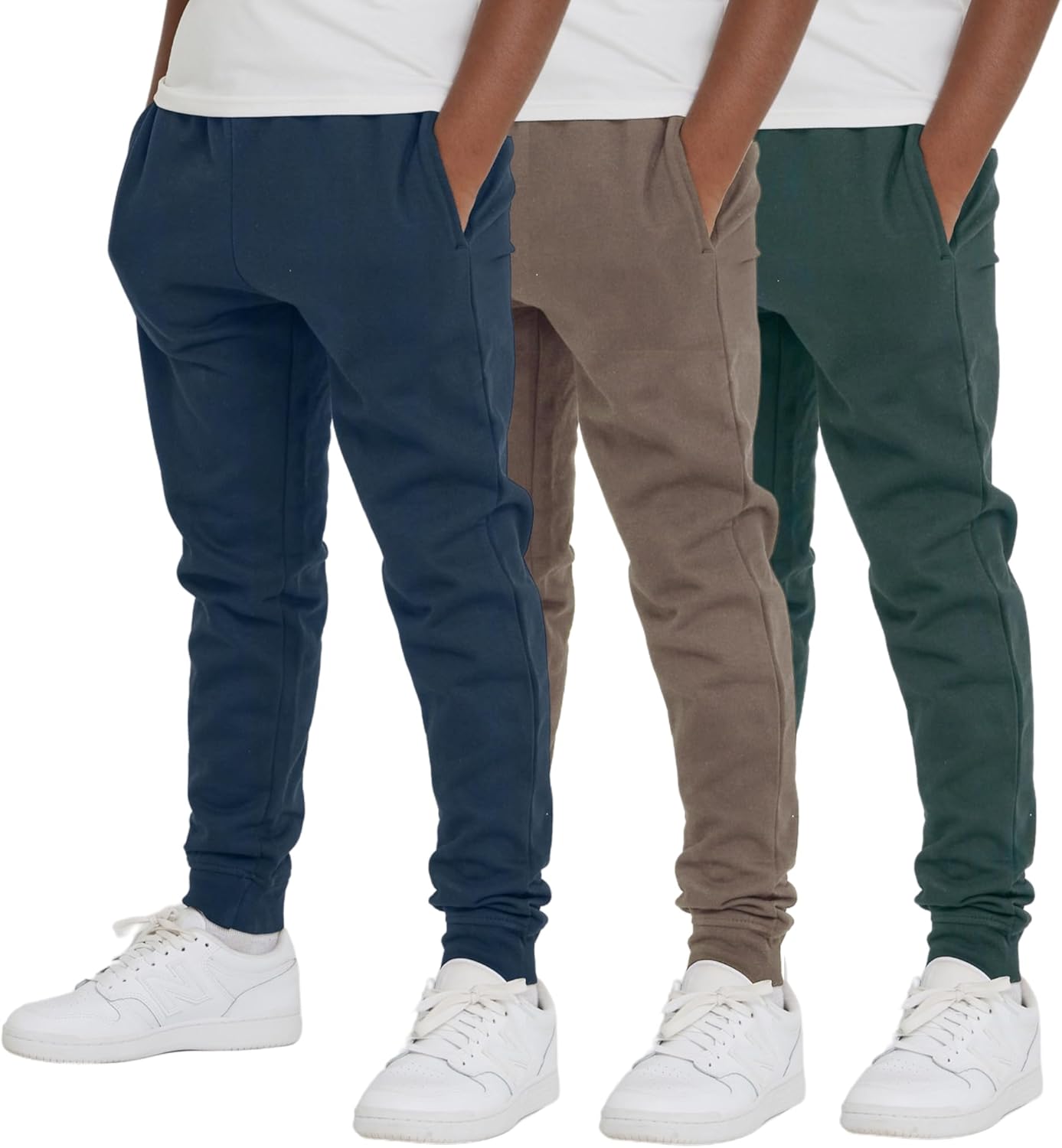 Ultra Performance Boys Sweatpants 3 Pack for Active Kids
