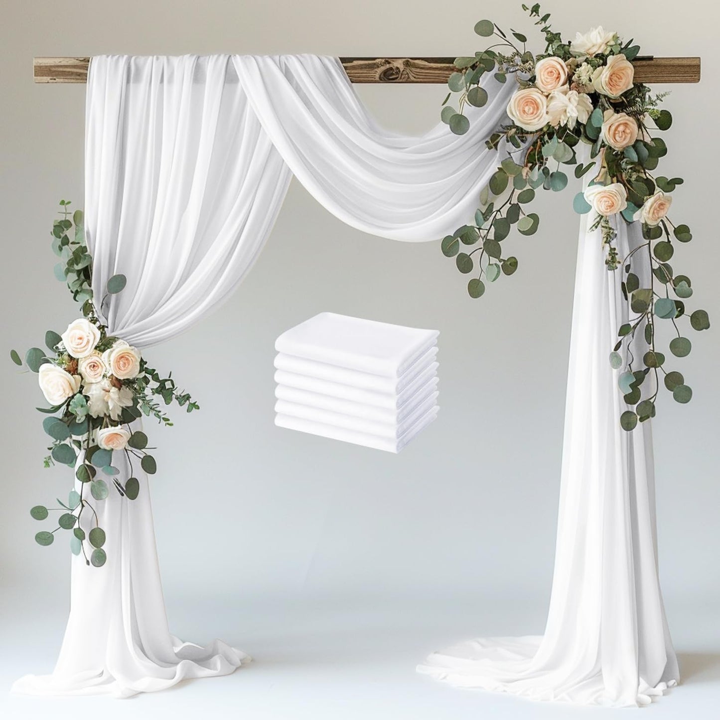 Wokceer Wedding Arch Draping Fabric for Elegant Celebrations