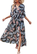 Womens Summer Loose Boho Flowy Maxi Dress for Beach Weddings