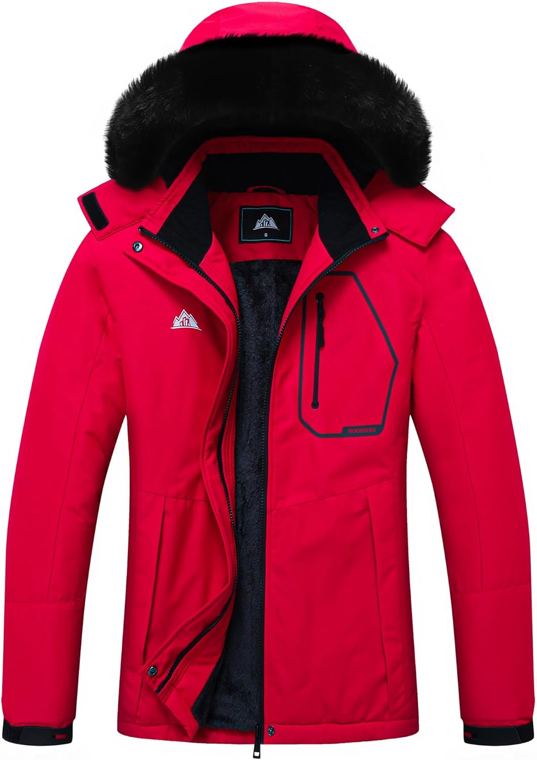 MOERDENG Women's Snow Ski Jacket - Warm & Waterproof