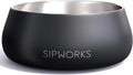 Stainless Steel Dog Bowl 32oz Weighted Midnight Black - Heavy Duty