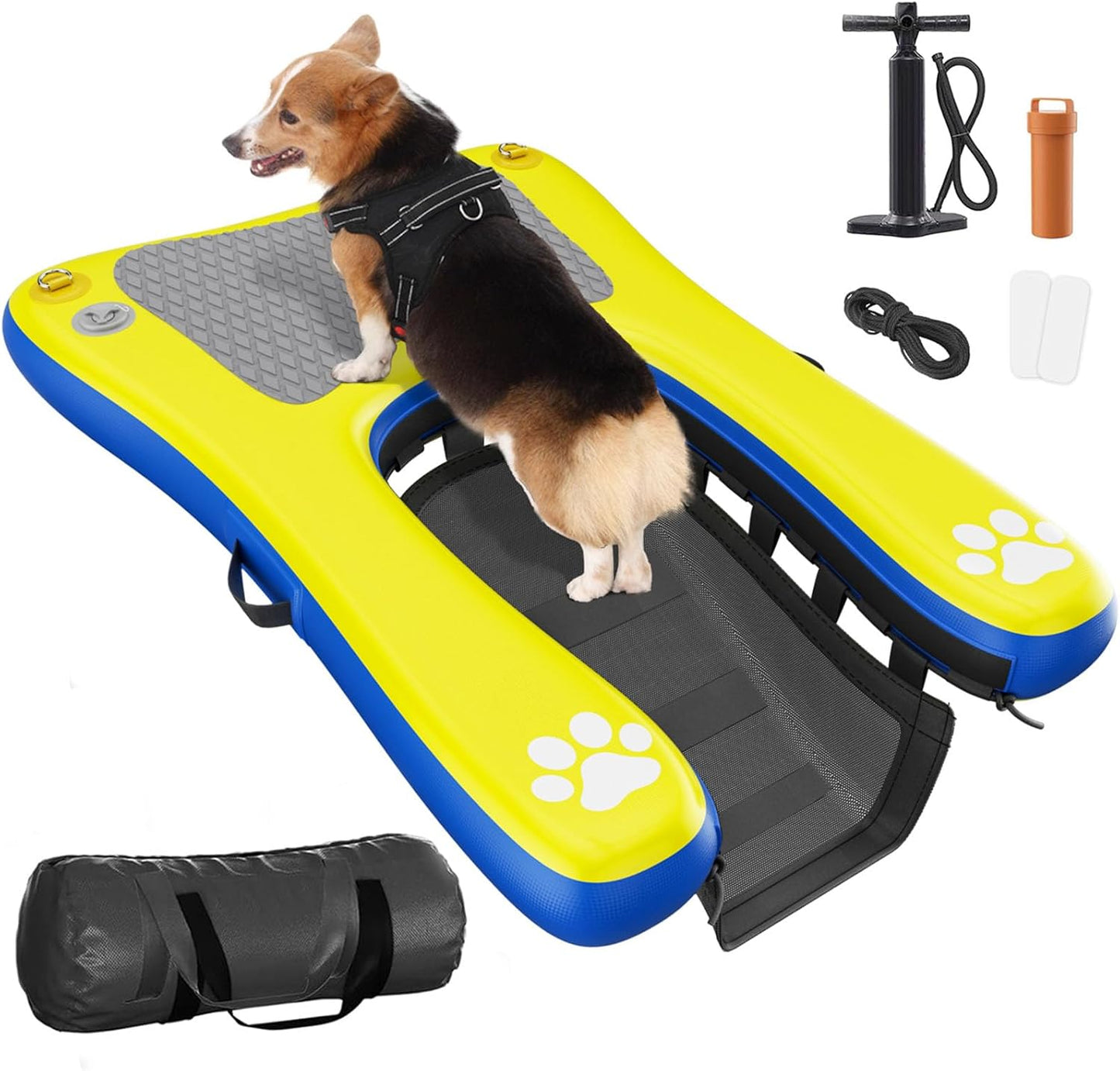Inflatable Dog Pool Float Ramp for Safe Water Access Adventures
