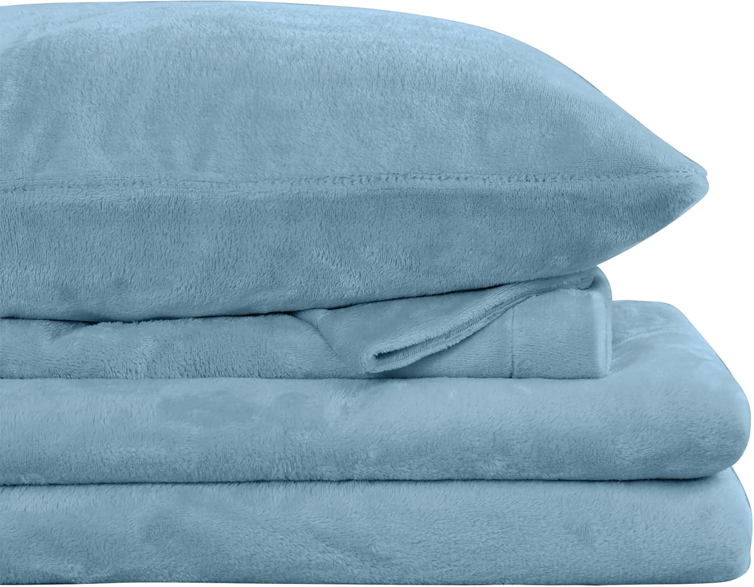 Viviland Plush Micro Fleece Bed Sheet Set - Soft King Sheets