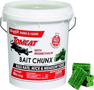 Tomcat With Bromethalin Bait Chunx Pail for Effective Rodent Control