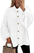 PRETTYGARDEN Women's Chunky Knit Button Down Cardigan - Cozy Lantern