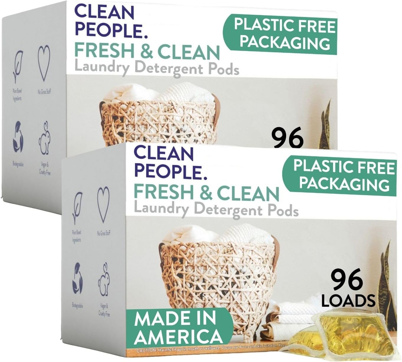 Hypoallergenic Laundry Detergent Pods for Sensitive Skin - 192 Pack