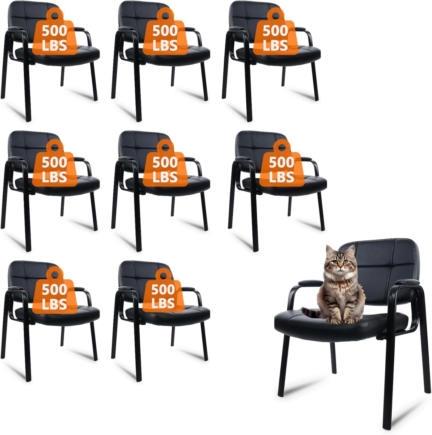 CLATINA Big & Tall Guest Chair for Waiting Room Comfort