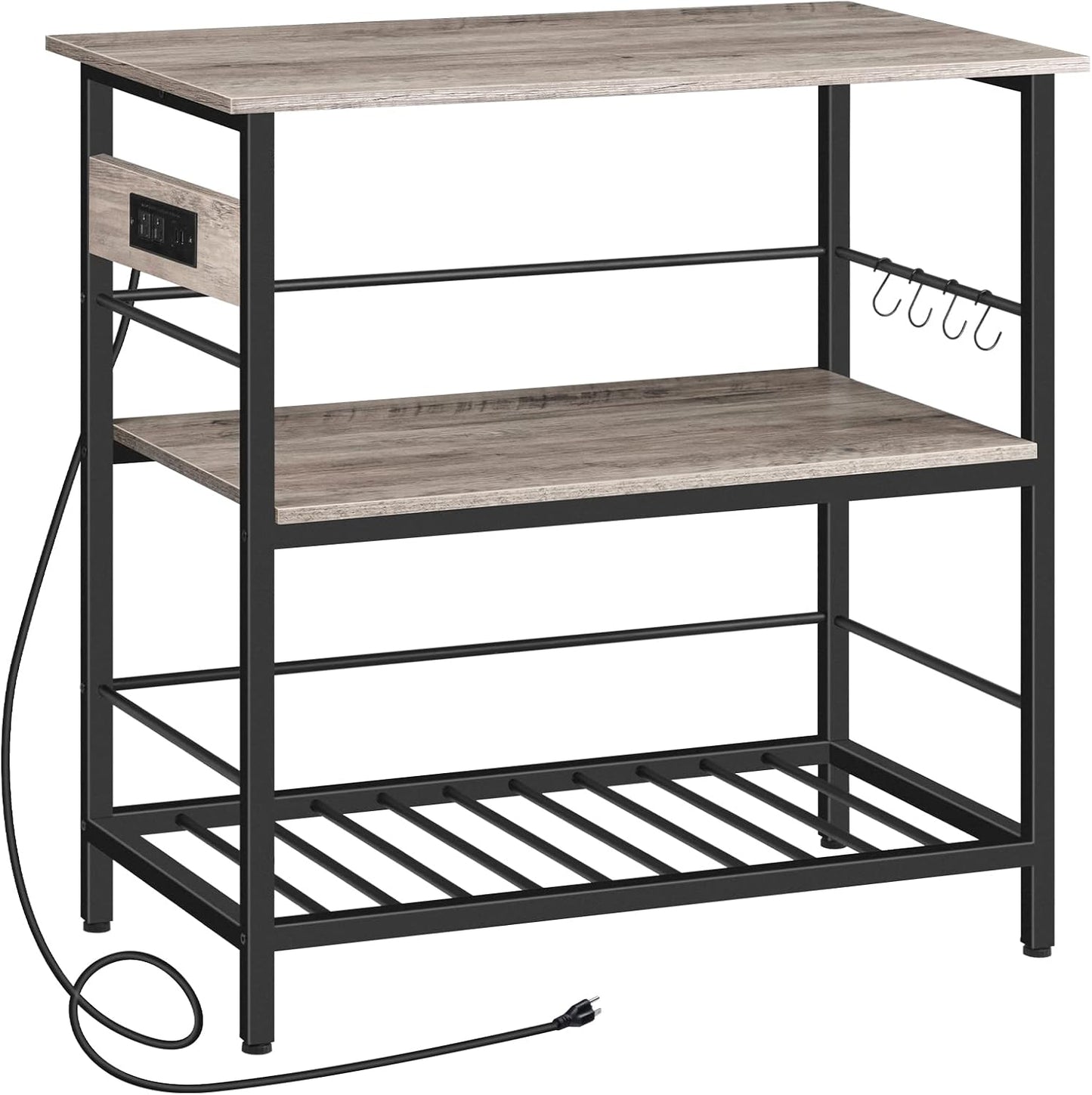 Versatile Kitchen Island with Power Outlet - HOOBRO