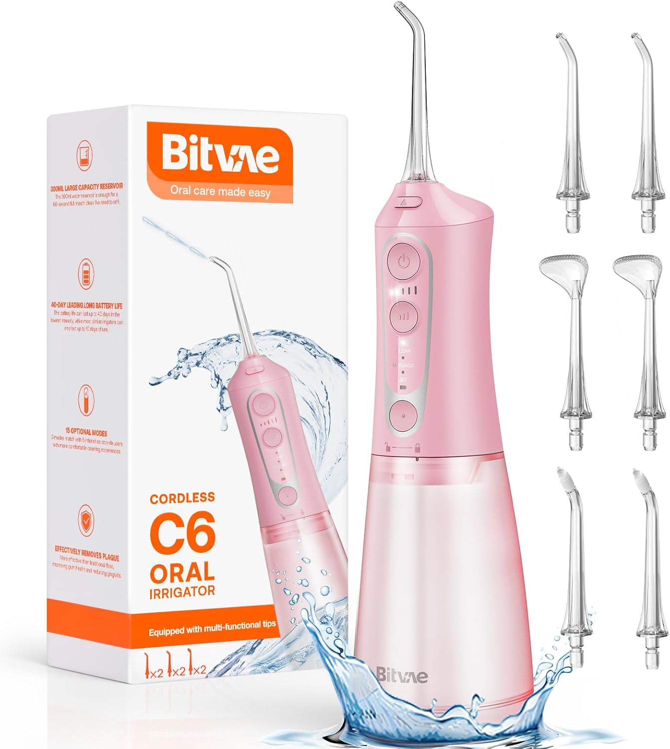 Bitvae C6 Water Dental Flosser for Effective Oral Care