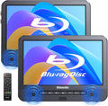 10.1ft Portable Blu Ray Players for Car - Dual Screen 1080P HDMI