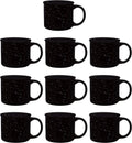 Ceramic Campfire Coffee Mugs 13 oz Set of 10 - Durable Tip-Cup Style