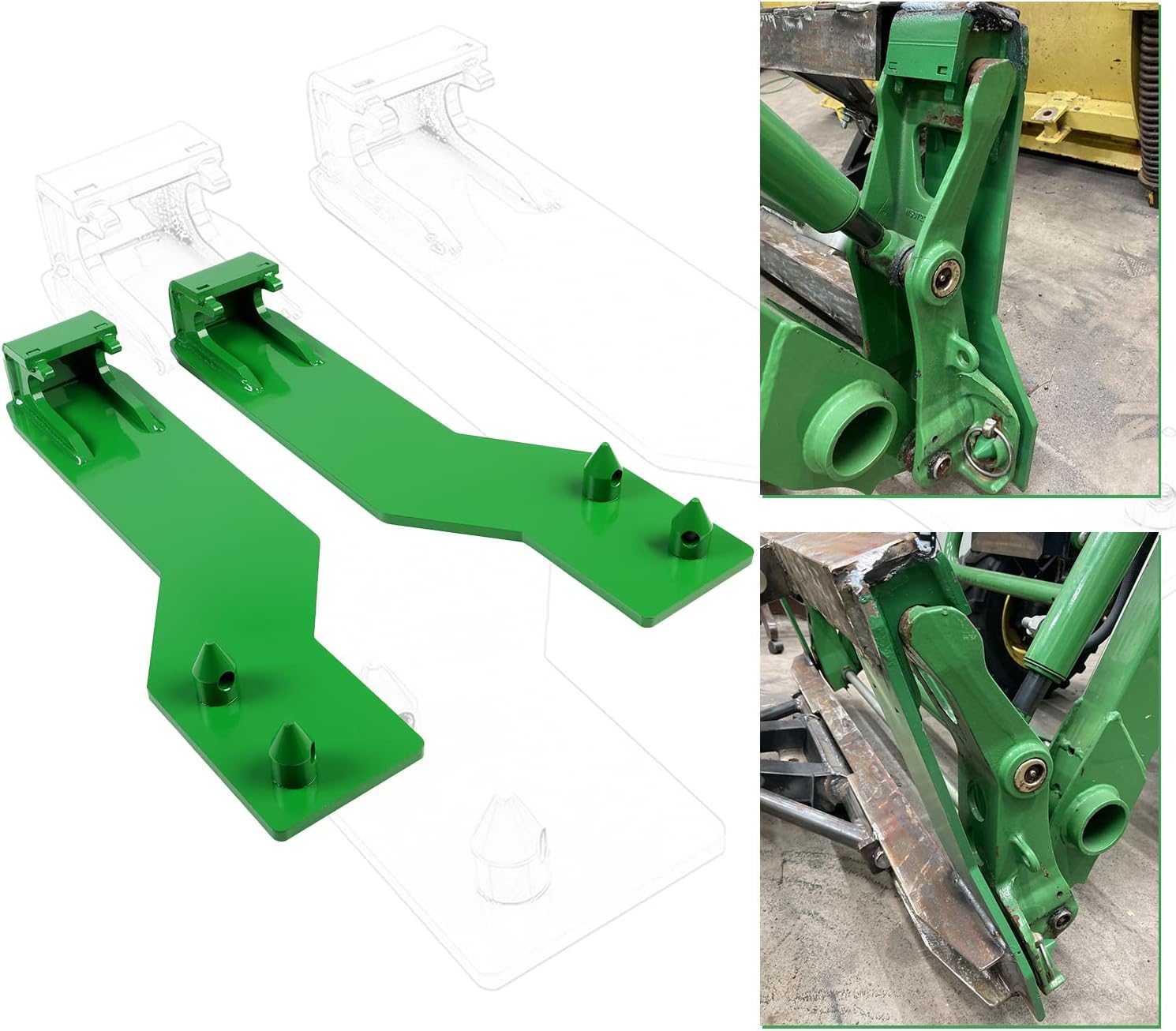 ECOTRIC Quick Tach Weld On Mounting Brackets for John Deere