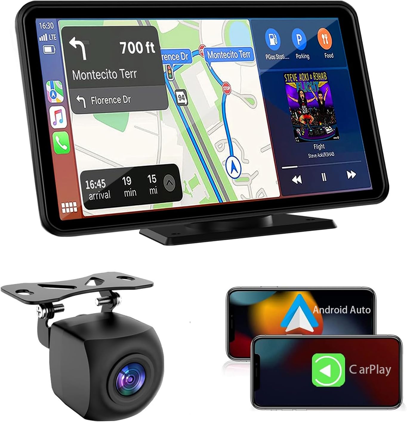 Wireless Portable Carplay Screen for Easy Multimedia Access