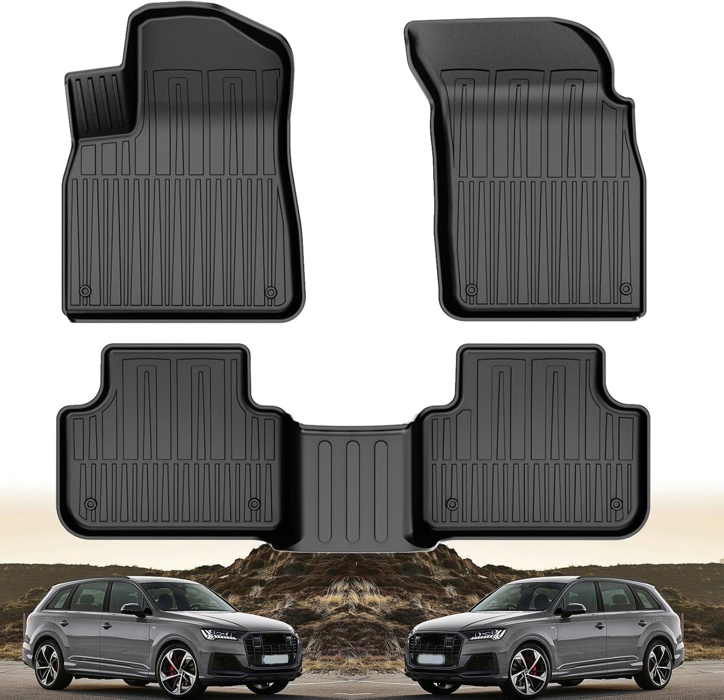Custom Fit Floor Mats for 2017-2025 Audi Q7/SQ7 & Q8 Models