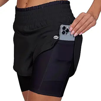 Women's Running Shorts High Waisted Moisture Wicking Performance