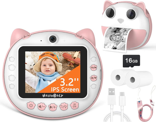 HelloBaby Portable Pink Camera & Video Recorder