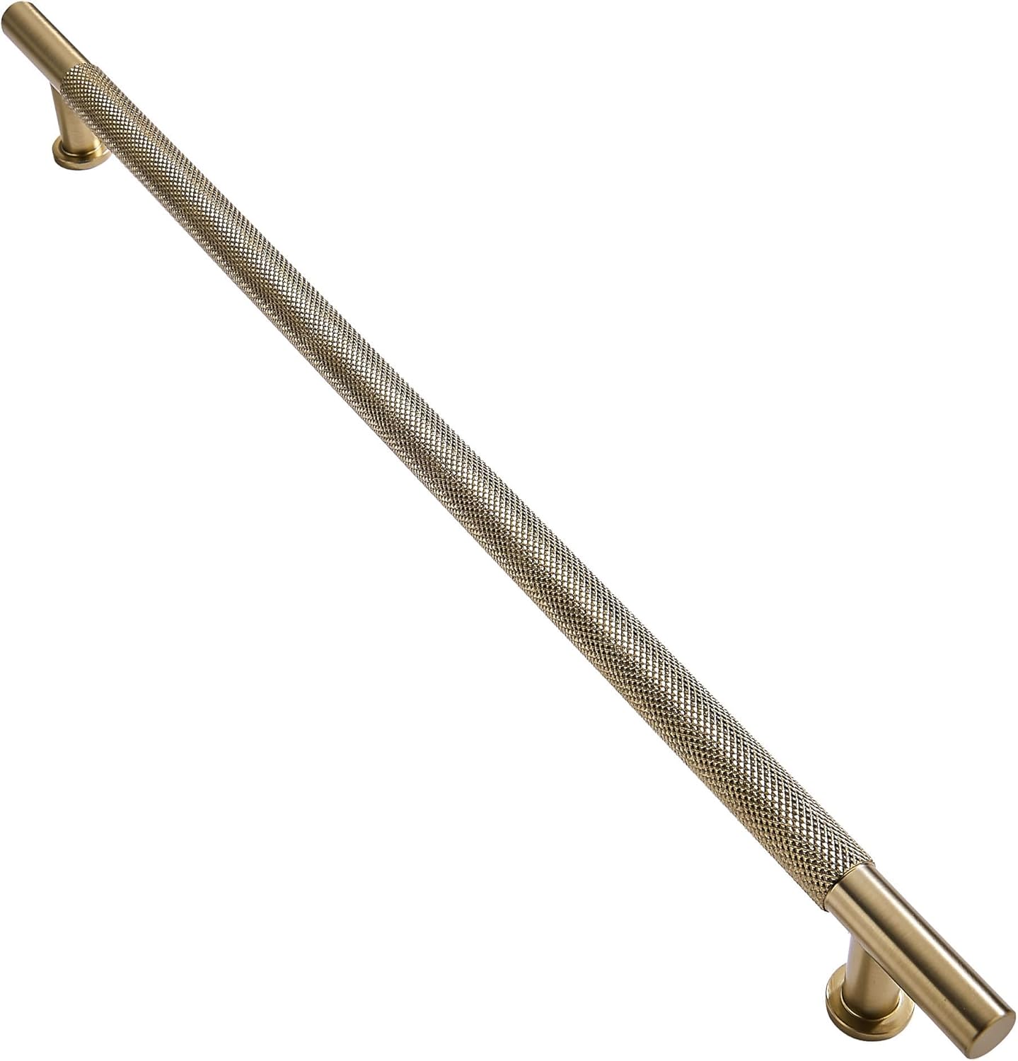 18 Inch Solid Knurled Gold Appliance Pulls for Cabinets