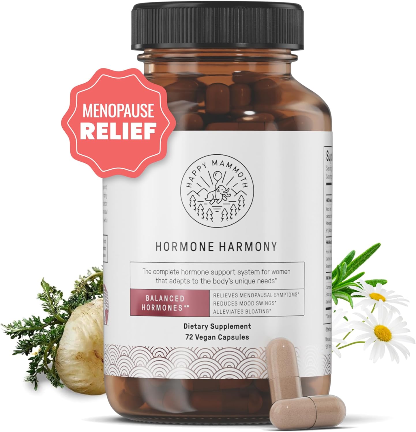 Hormone Harmony Natural Support for Women by Happy Mammoth