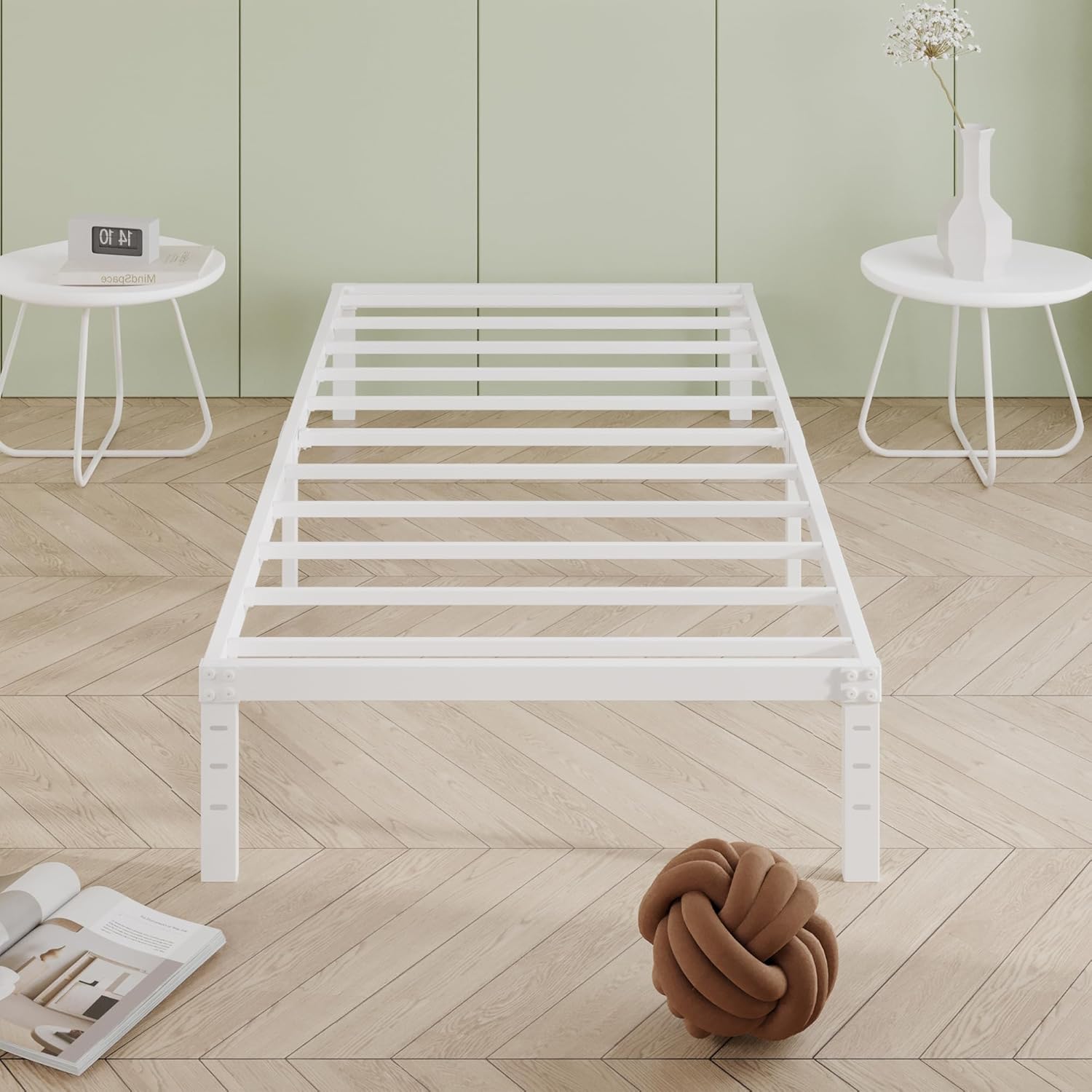 12 Inch Twin Bed Frame, Heavy Duty Metal Platform Frame